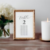 表エレガント番名白黒ミニマル