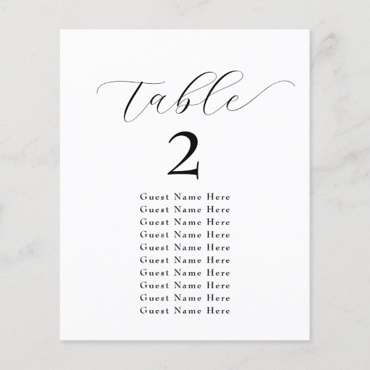 表エレガント番名白黒ミニマル (正面)