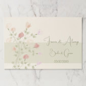 表エレガント配置のデコール紙ランチョンマット ペーパーパッド (正面)