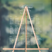 表エレガント18モダン結婚の座席表 アクリルサイン (ニュートラル)