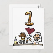 表カスタム番号1はがき ポストカード (正面/裏面)