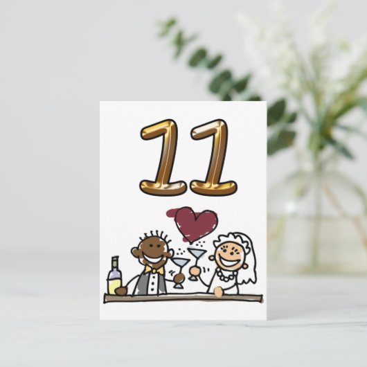 表カスタム番号11はがき ポストカード (スタンド正面)