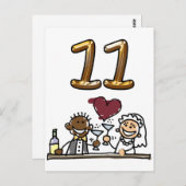 表カスタム番号11はがき ポストカード (正面/裏面)