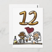 表カスタム番号12はがき ポストカード (正面/裏面)