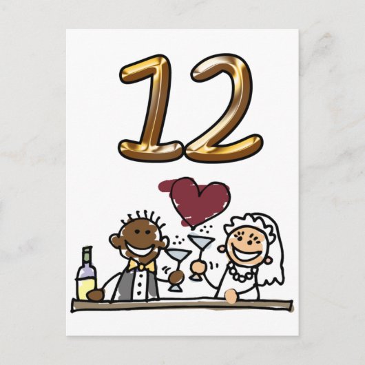 表カスタム番号12はがき ポストカード (正面)