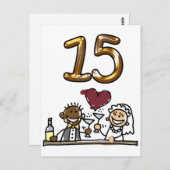 表カスタム番号15はがき ポストカード (正面/裏面)