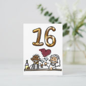 表カスタム番号16はがき ポストカード (スタンド正面)