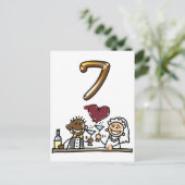 表カスタム番号7はがき ポストカード (スタンド正面)