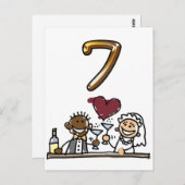 表カスタム番号7はがき ポストカード (正面/裏面)