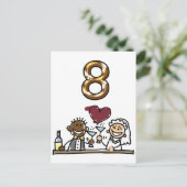 表カスタム番号8はがき ポストカード (スタンド正面)