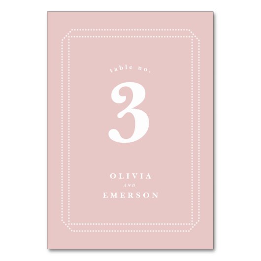 表クラシック番号,結婚披露宴,ピンク テーブルナンバー (正面)