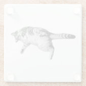 表ストライプののチャーム ガラスコースター (裏面)