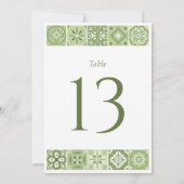 表スペインの番号（緑） 案内状 (裏面)