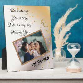 表パーソナライズされた板8x10イーゼル付 フォトプラーク