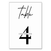 表モダン番白黒アワード授賞式 テーブルナンバー (裏面)