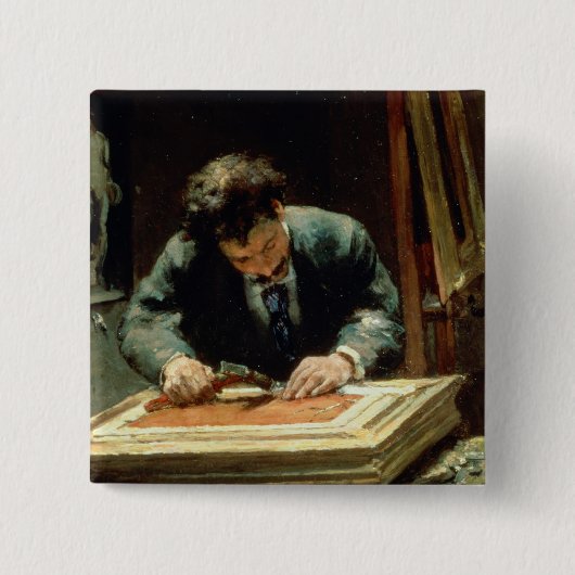 表具師1878年 缶バッジ (正面)