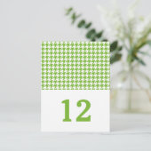 表千鳥格子の番（緑） ポストカード (スタンド正面)