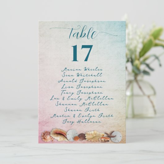 表名付き表の番号リスト生存海 招待状 (スタンド正面)