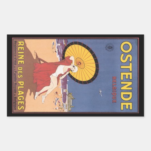 表向き – ベルジケ 長方形シール (正面)