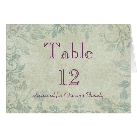 表座席名カード (正面横)