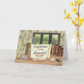 表彰おめでとう カード (黄色い花)