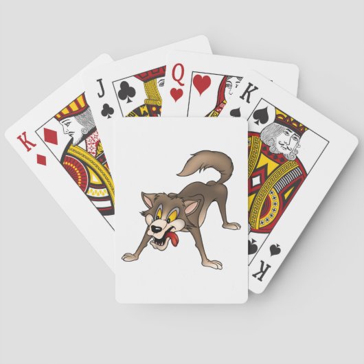 表情を持つマンガおっちょこちょいのー狼 トランプ (裏面)