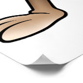 表情を持つマンガおっちょこちょいのー狼 ポスター (角)