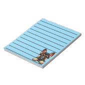 表情を表す目を持つドイツの羊飼い犬 ノートパッド (回転)