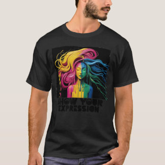 表情を面白く見せて Tシャツ