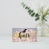 表情豊かなヘッターの髪と《写真》ぼけ味 予約カード (スタンド正面)