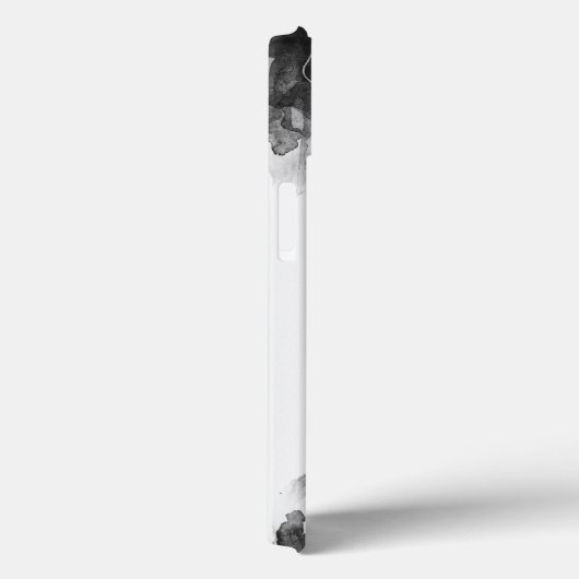 表情豊かな白黒抽象芸術 男らし Case-Mate iPhoneケース (裏面 / 右)