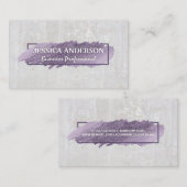 表情豊かな筆跡 | ホワイトストーン 名刺 (正面/裏面)