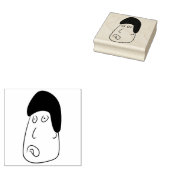 表情豊かな表情のスタンプ ラバースタンプ (押印)