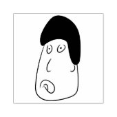 表情豊かな表情のスタンプ ラバースタンプ (インプリント)