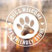 表情豊モダンかな犬ウェルカムペットスフレンドリートア ウィンドウサイン