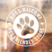 表情豊モダンかな犬ウェルカムペットスフレンドリートア ウィンドウサイン (シート2)