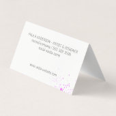 表情豊絵を描かなMarbleテクスチャ 名刺 (裏面)