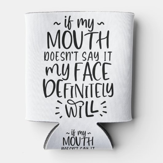 表情、沈黙、静かな 缶クーラー (正面)