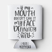 表情、沈黙、静かな 缶クーラー (裏面)