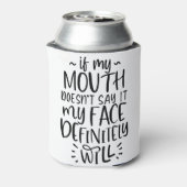 表情、沈黙、静かな 缶クーラー (缶裏面)