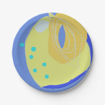 表現の円形状紙プレート