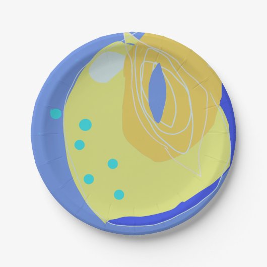 表現の円形状紙プレート ペーパープレート (正面)