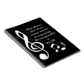 表現の無表現音楽ノート ノートブック (右側)