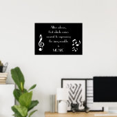 表現の無表現音楽ポスター ポスター (ホームオフィス)