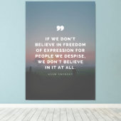 表現の自由引用文バイノームチョムスキー キャンバスプリント (インサイチュ (ウッドフロア))