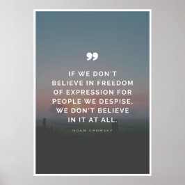 表現の自由引用文バイノームチョムスキー ポスター