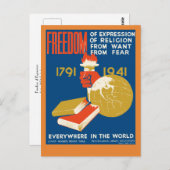 表現の自由 ポストカード (正面/裏面)