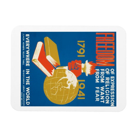 表現の自由 マグネット (横)