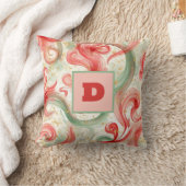 表現の鮮やか渦 クッション (ブランケット)