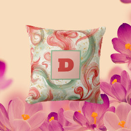 表現の鮮やか渦 クッション